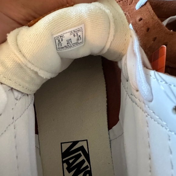 NEW Suede High Top Vans - Size 9.5 (women) / Size 8 (men) - Picture 3 of 5